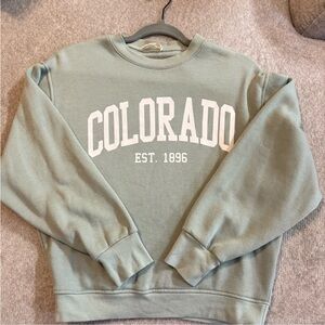 Altar’d State Green Colorado Sweatshirt